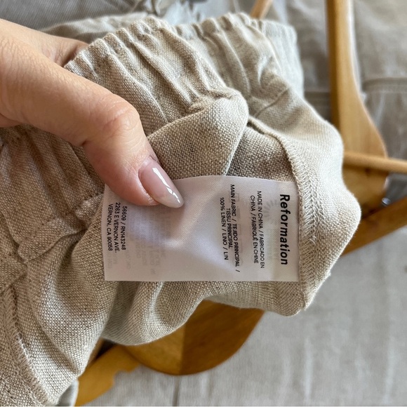 Reformation Declan Anthropologie Linen Pants Size XL NWT - Picture 10 of 11